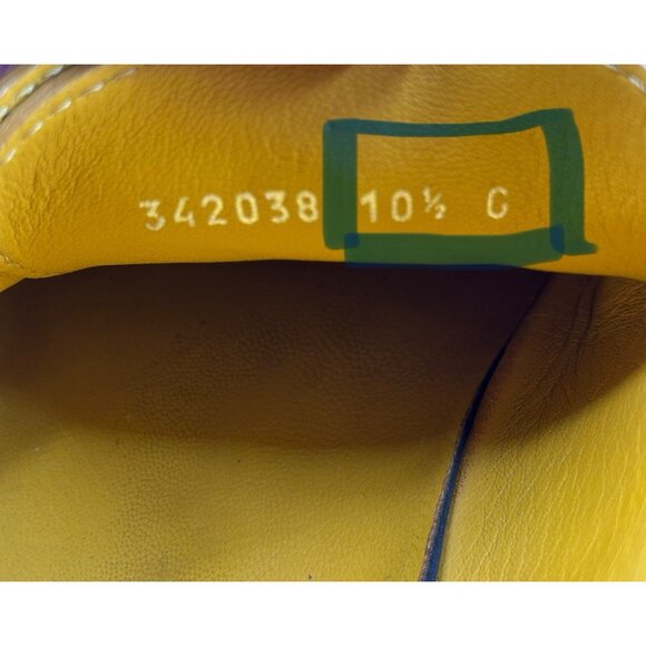 Gucci Phyton Snakeskin Yellow Sneakers For Man Size 10.5-Gucci - Picture 13 of 16